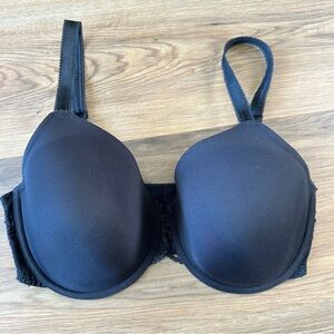 Wacoal 85340 French Garden Seamless Underwire T Shirt Bra Womens 36DDD Black